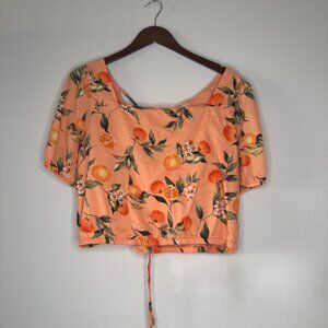 Loft Oranges Skirt and Shirt Matching Set